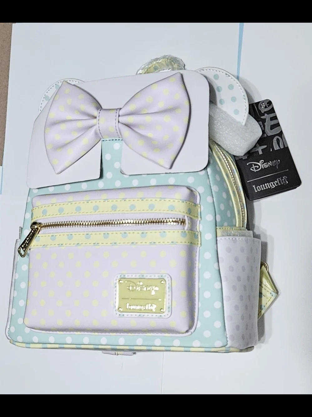 Loungefly Minnie Mouse Polka Dot Bow Mini Backpack